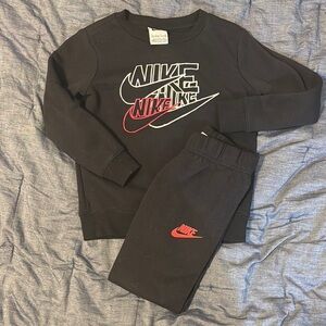 Nike Black and Red Sweatpants for Casual Comfort